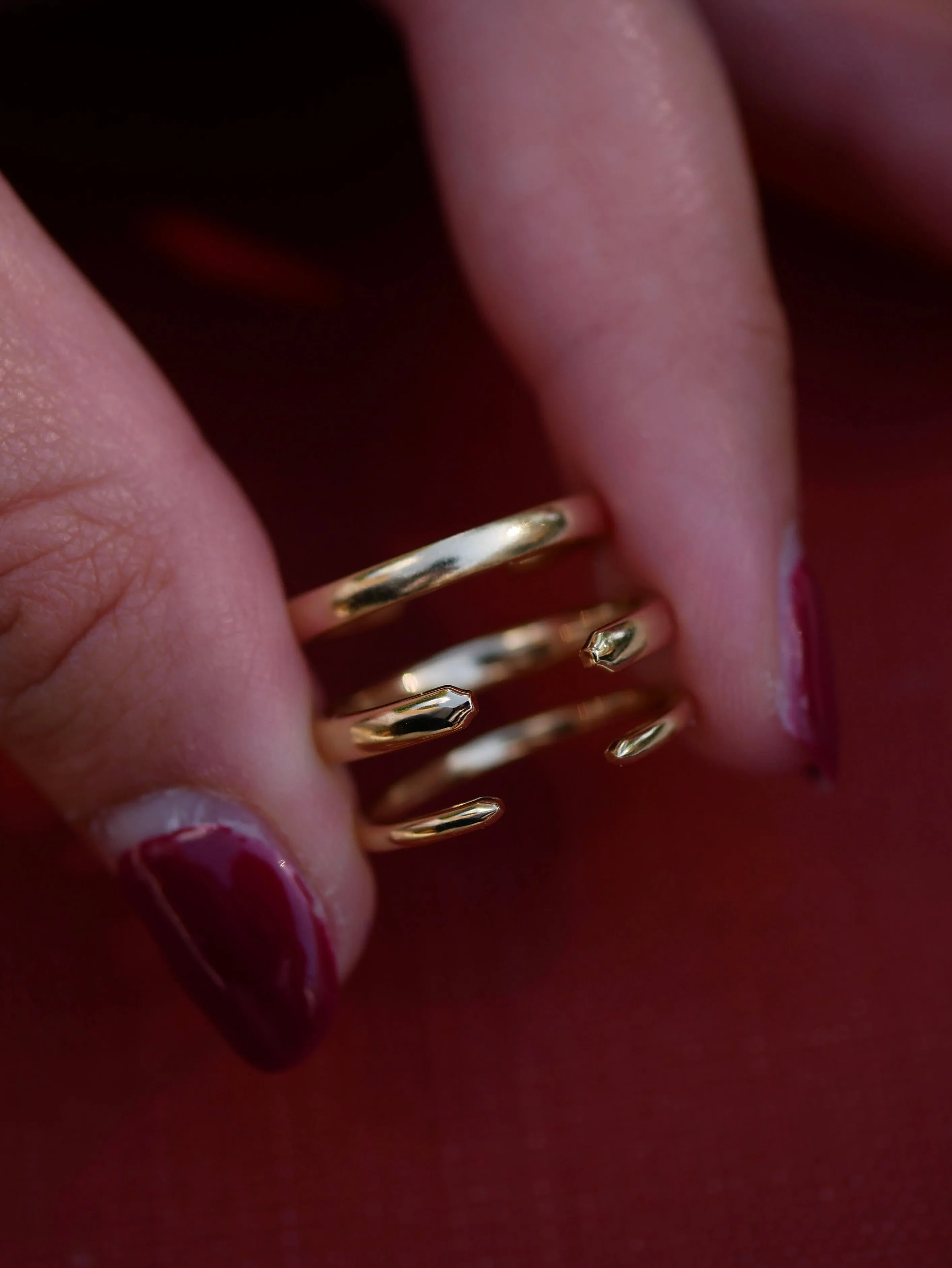 Plain Chubby Cuff Ring