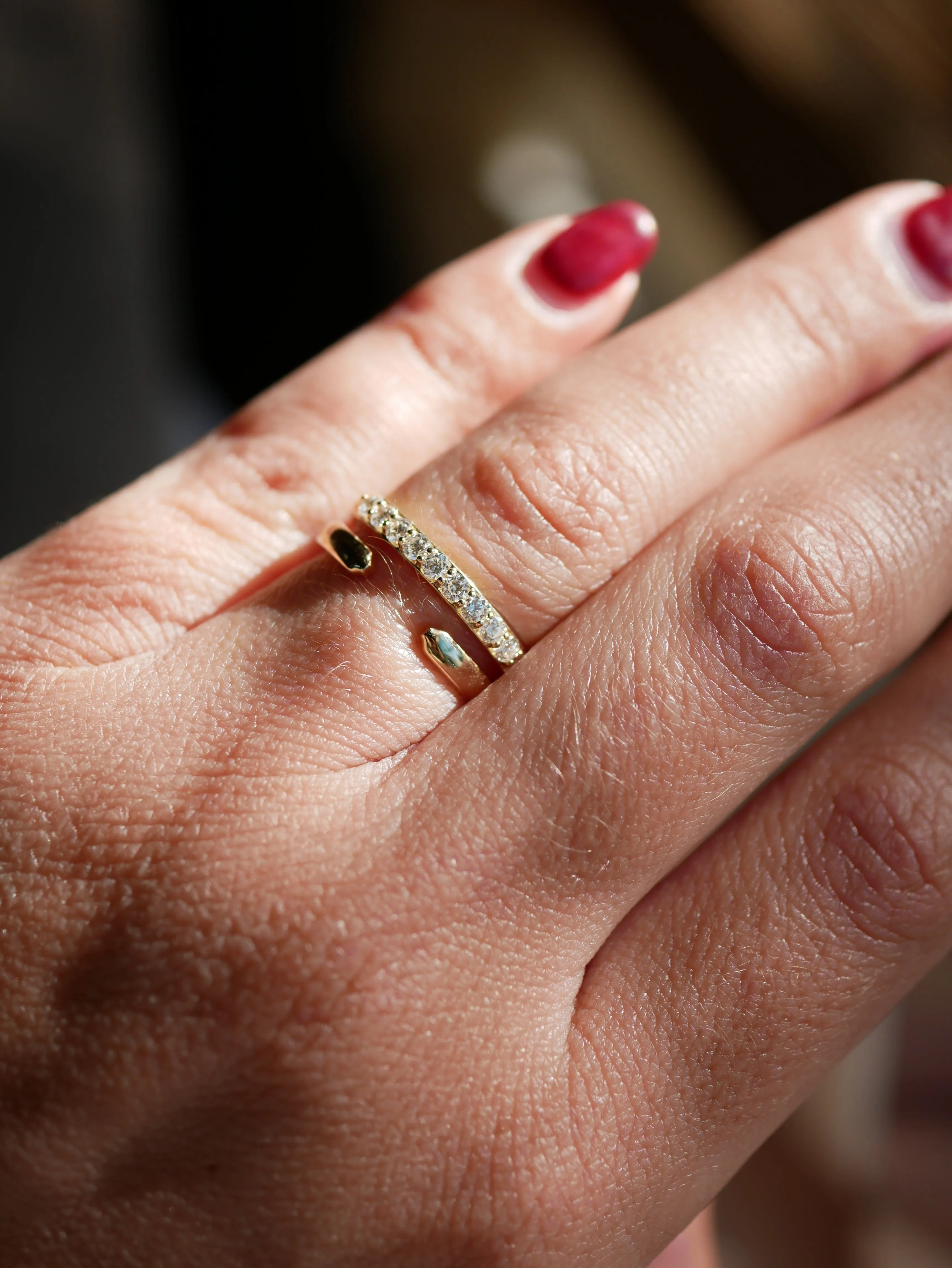 Plain Chubby Cuff Ring