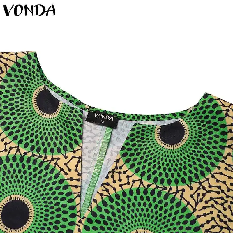 Plus Size Bohemian Printed Bat Sleeve Casual Loose Blouse