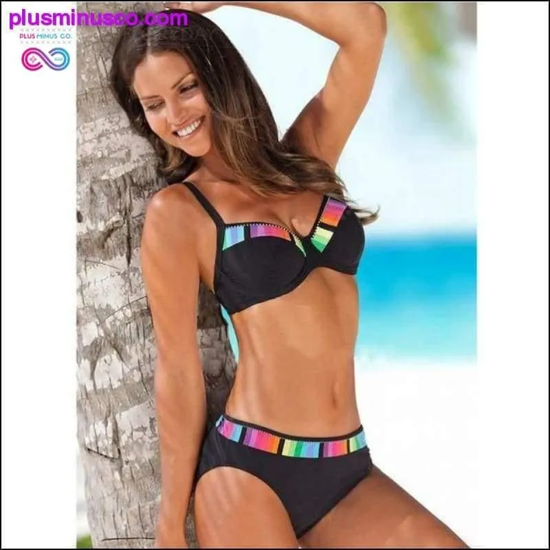 Plus Size Floral Brazilian Swimsuit - Floral Bikini Set -