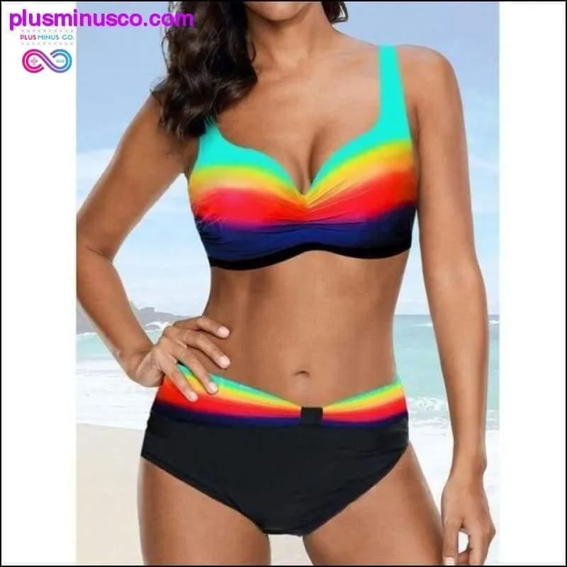 Plus Size Floral Brazilian Swimsuit - Floral Bikini Set -