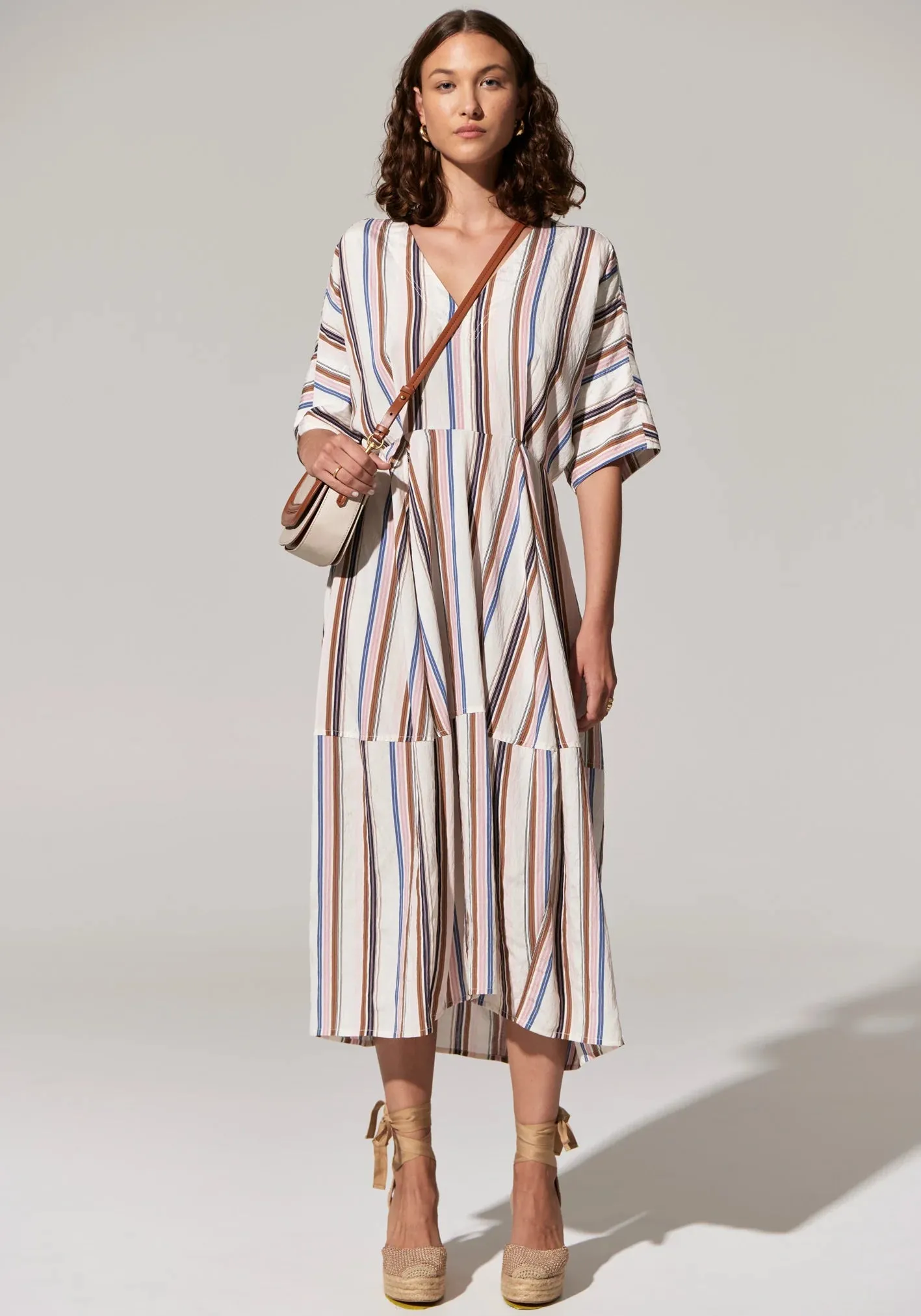 Pol Clothing - Jet Day Dress - Jet Multistripe