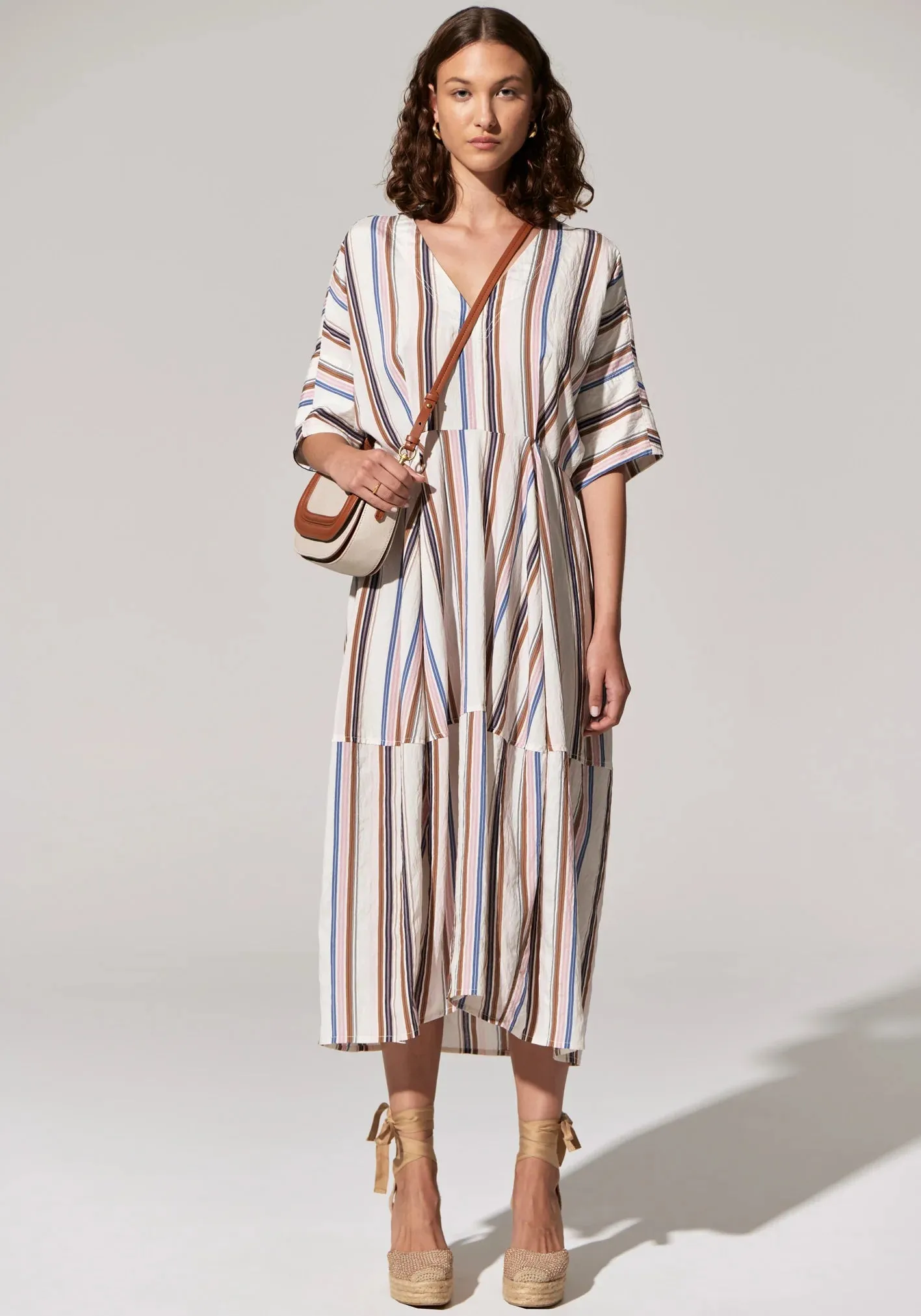 Pol Clothing - Jet Day Dress - Jet Multistripe