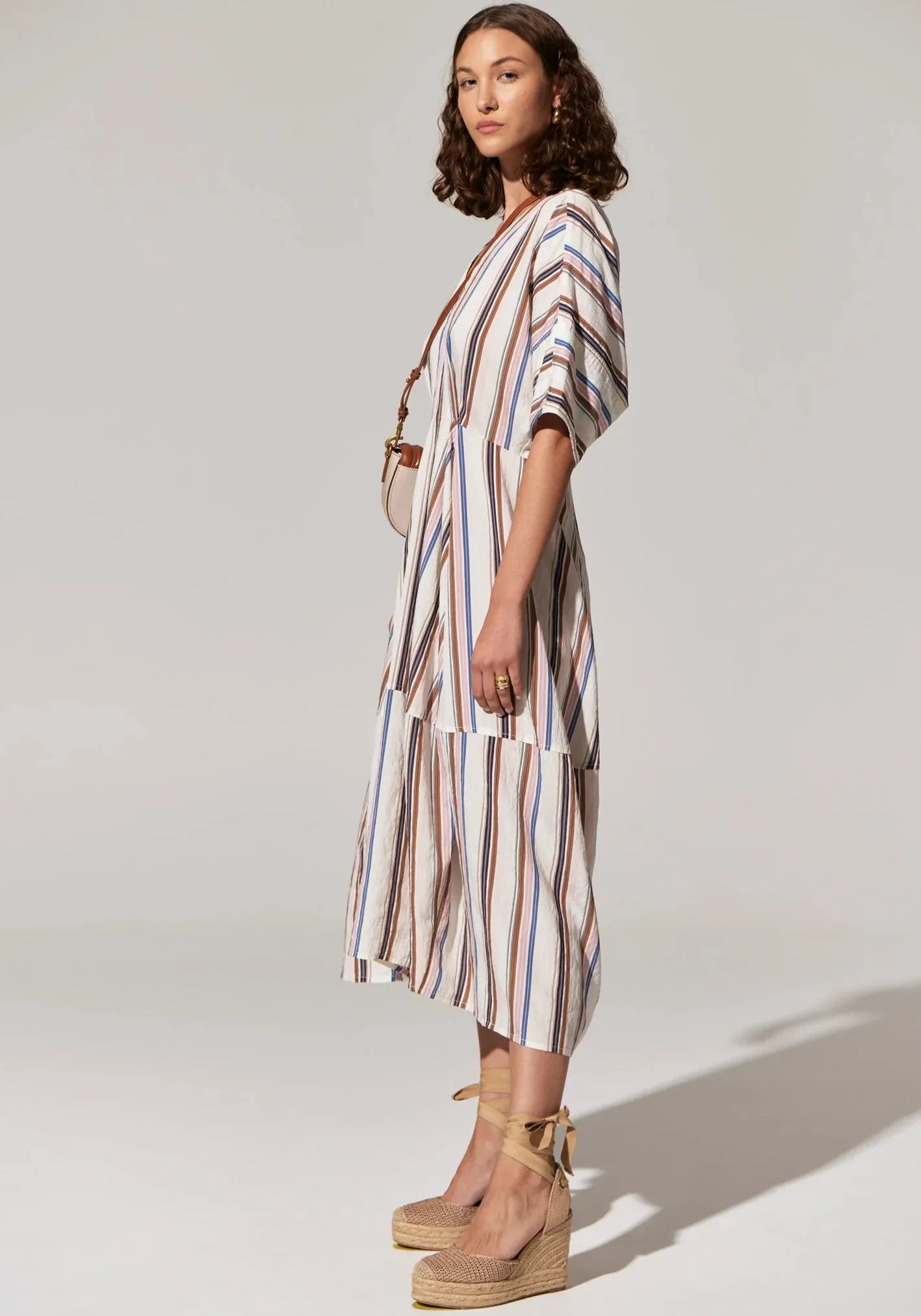 Pol Clothing - Jet Day Dress - Jet Multistripe