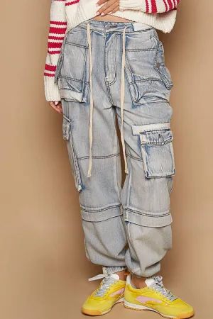 POL Clothing Multi Cargo Pockets Jogger