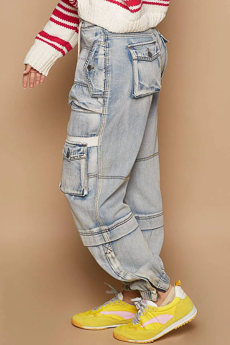 POL Clothing Multi Cargo Pockets Jogger
