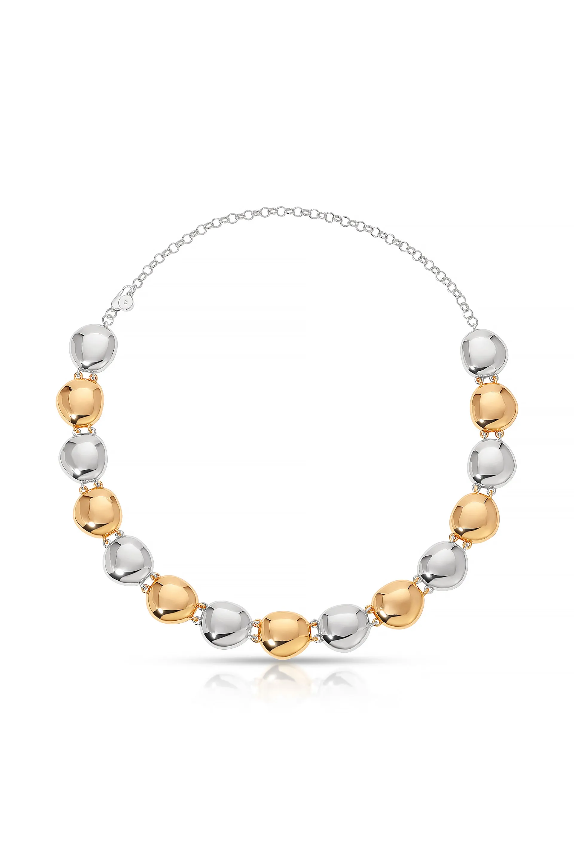 Polished Pebble Choker Necklace