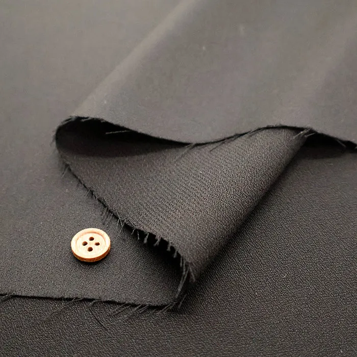 Polyester Formal Black Fabric - Plain