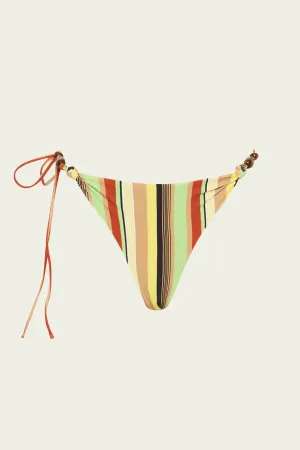 Poolside String Brief in Palm Stripe