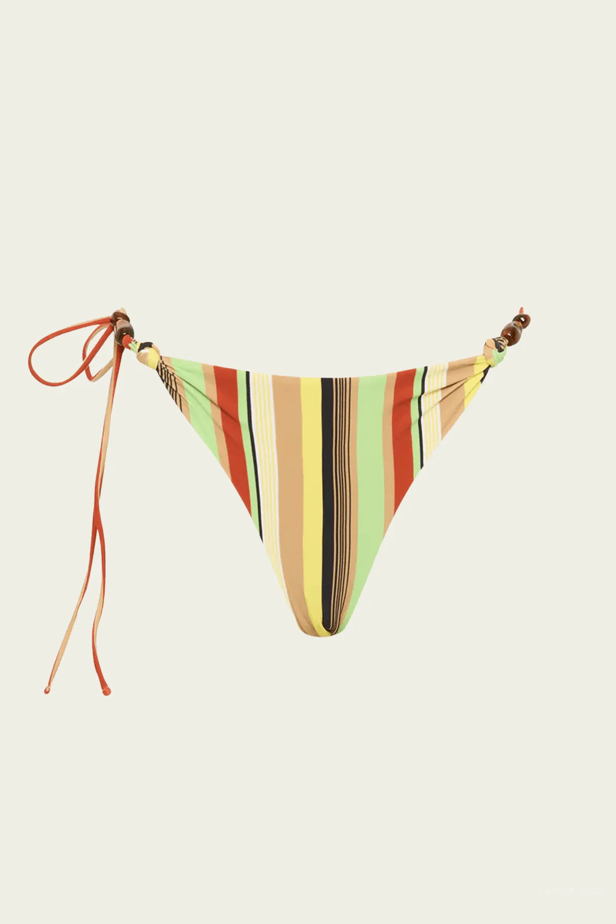 Poolside String Brief in Palm Stripe