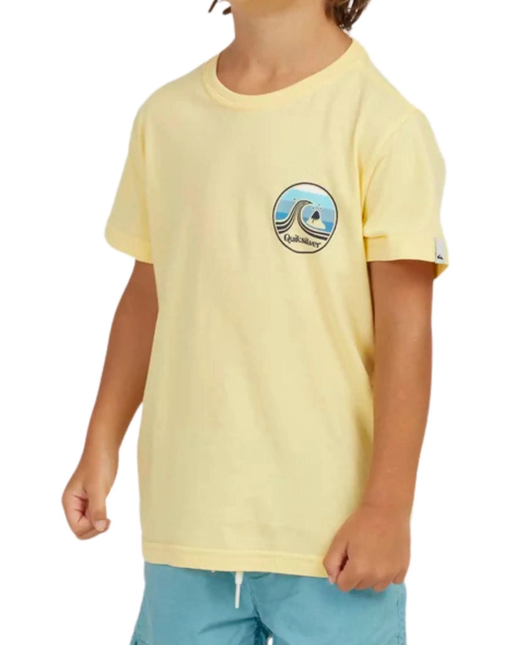 Port Of Call Ss Tee Pale Banana