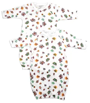 Printed Infant Gowns - 2 Pack
