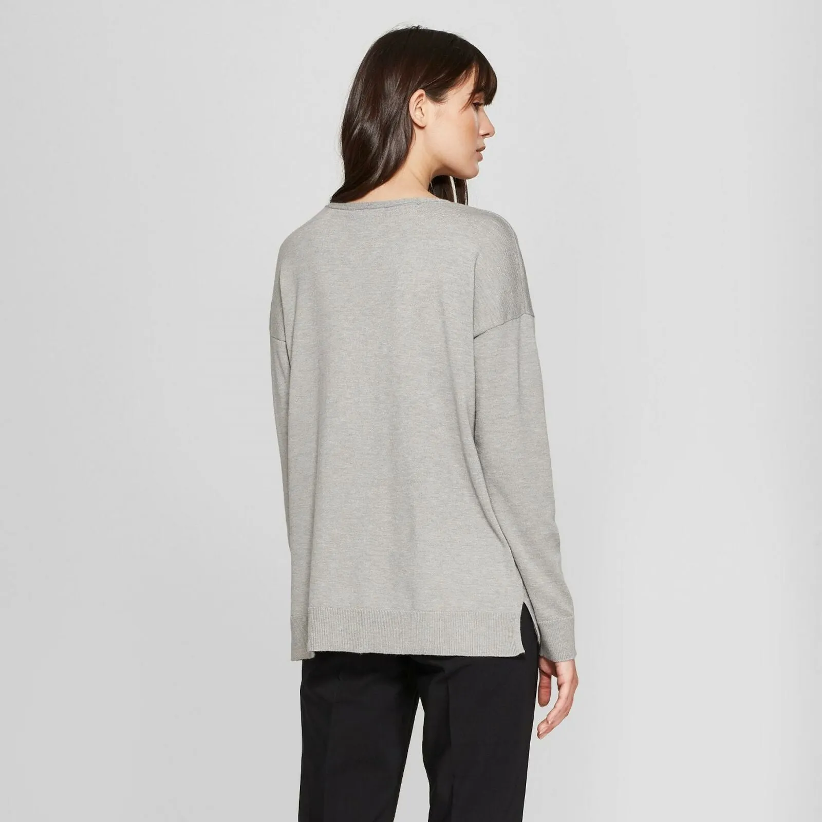 Prologue Women's Long Sleeve V-Neck Pullover Sweater