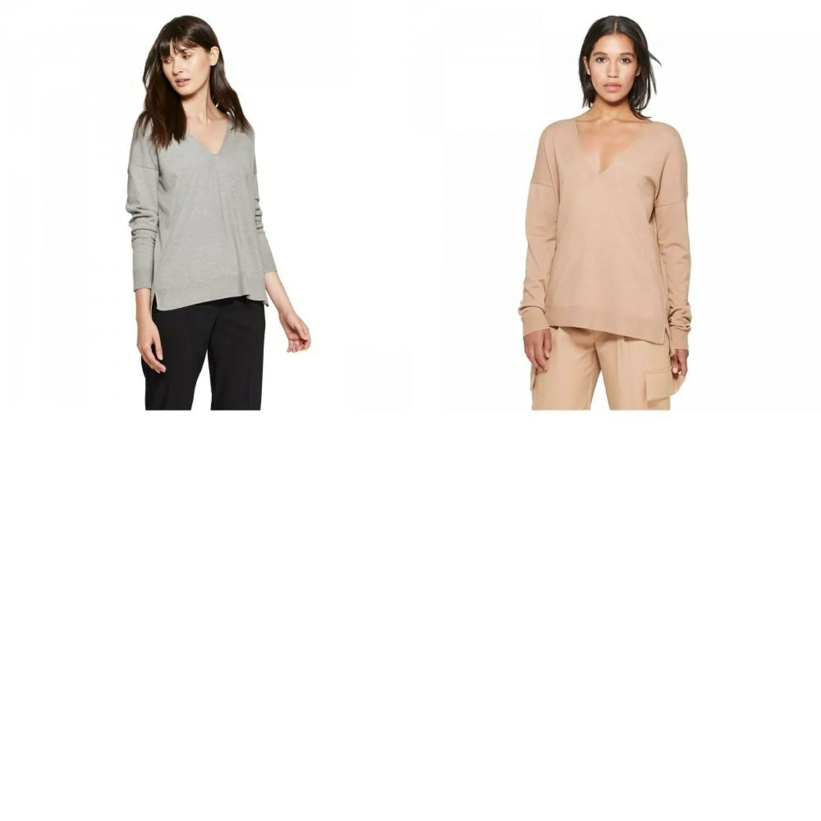 Prologue Women's Long Sleeve V-Neck Pullover Sweater