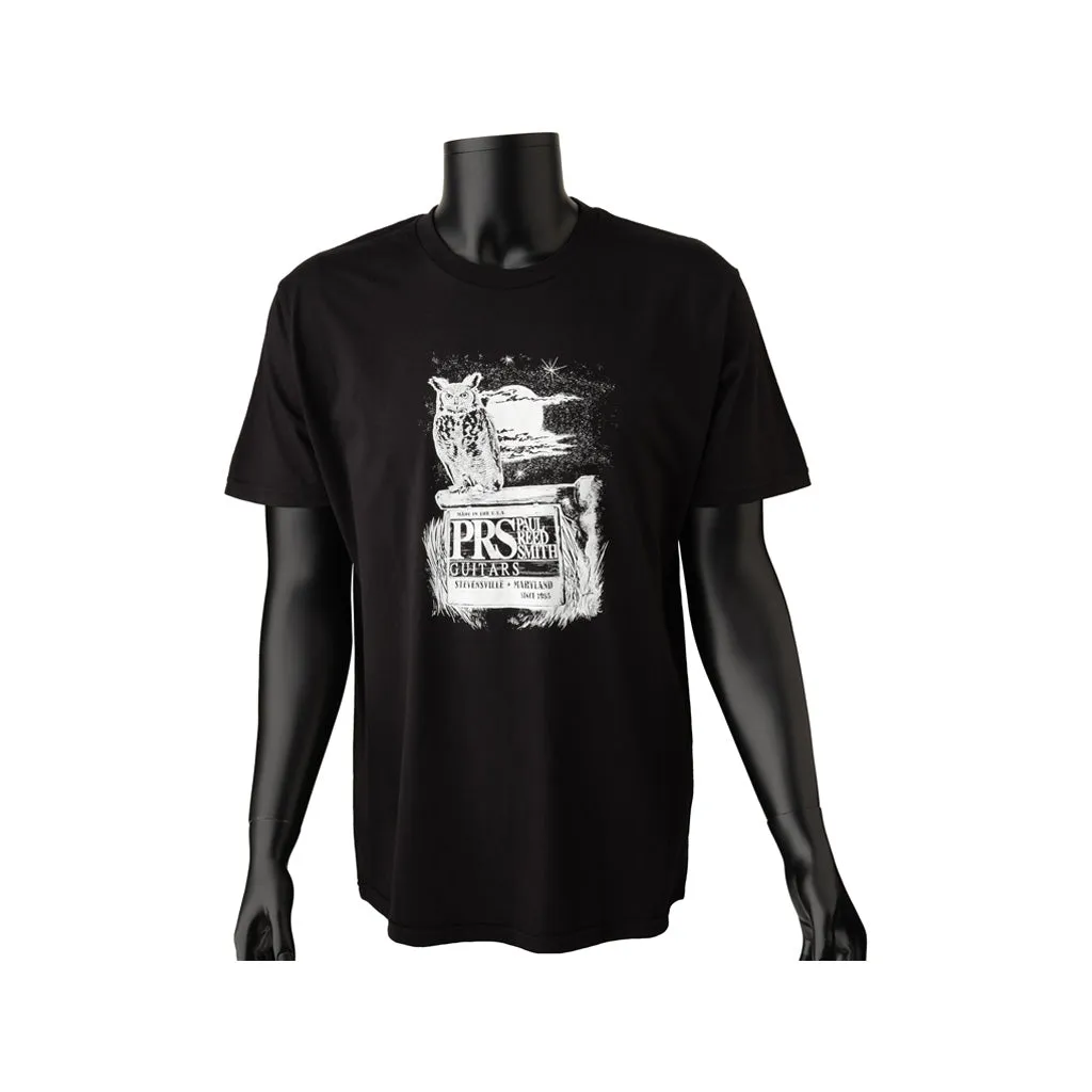 PRS Owl Vignette Stevensville Tee, Black