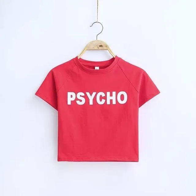 'PSYCHO' Crop T-Shirt