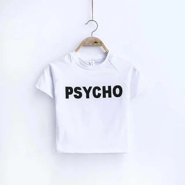 'PSYCHO' Crop T-Shirt