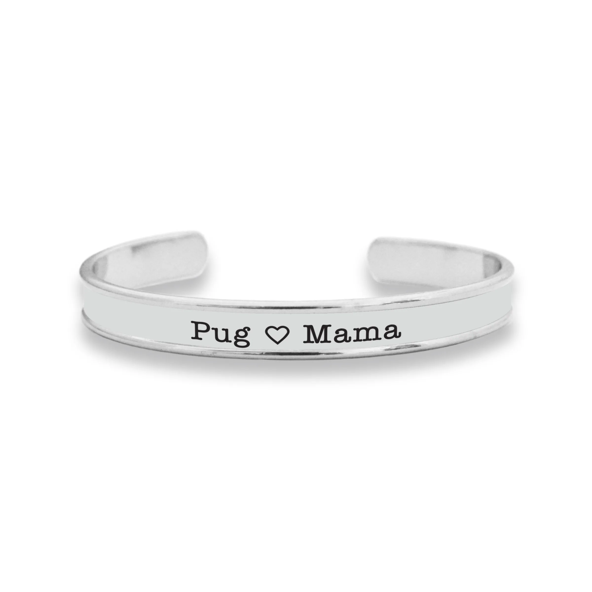 Pug Mama Cuff Bracelet