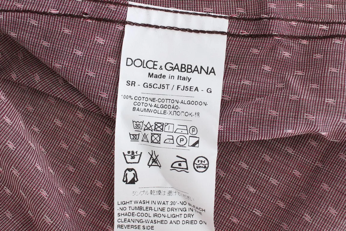 Purple Dotted GOLD Slim Fit Dress Formal Shirt