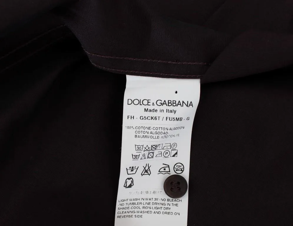 Purple GOLD Slim Fit Tuxedo Dress Shirt
