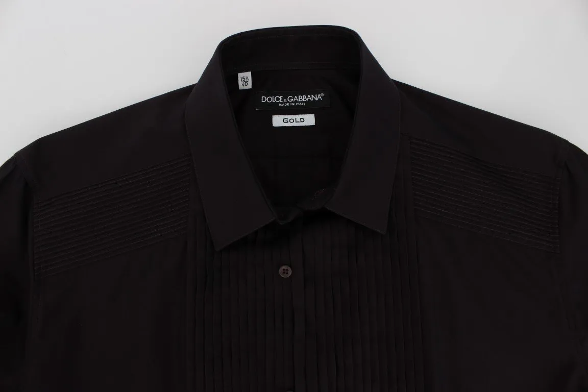 Purple GOLD Slim Fit Tuxedo Dress Shirt