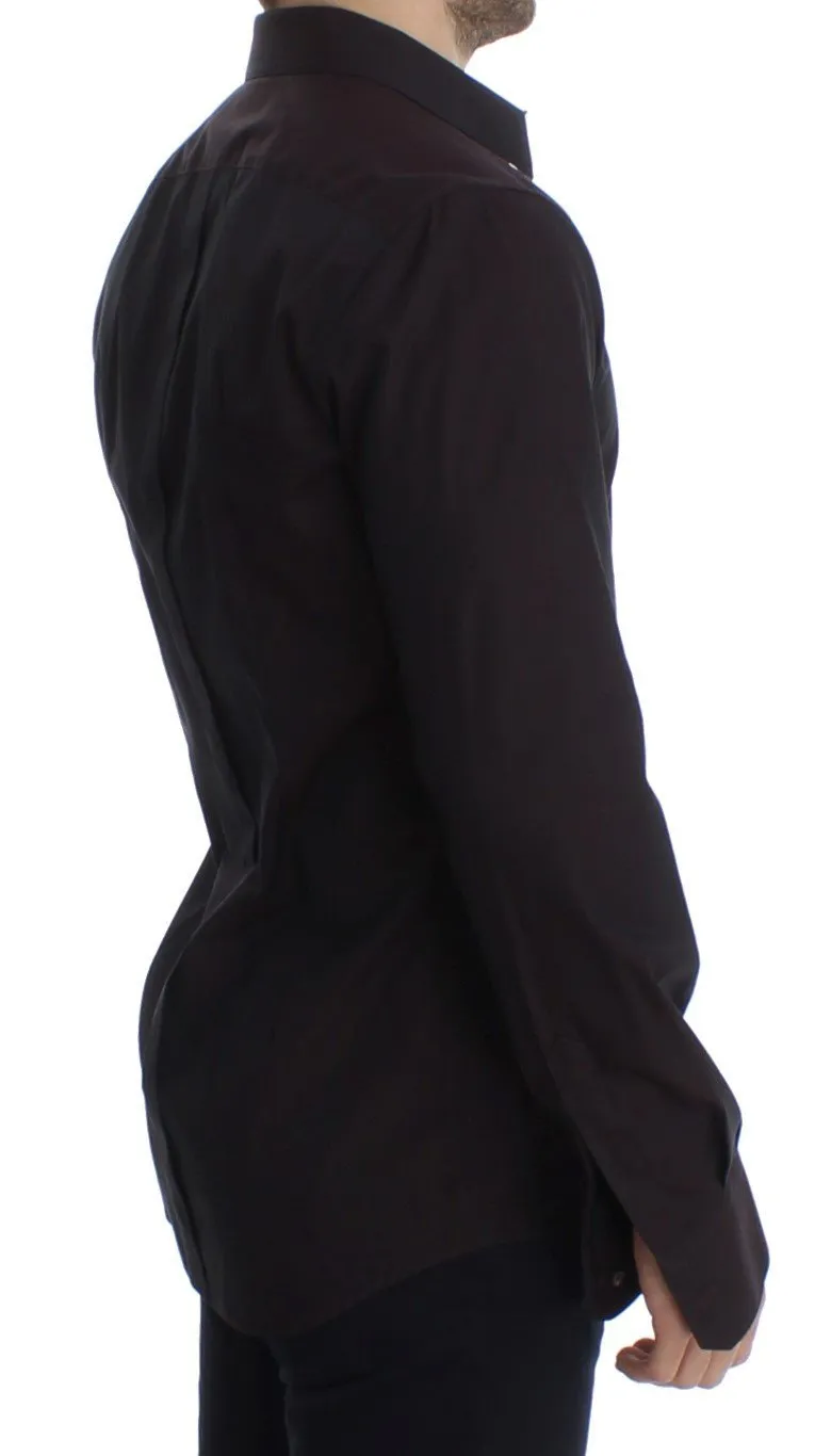 Purple GOLD Slim Fit Tuxedo Dress Shirt