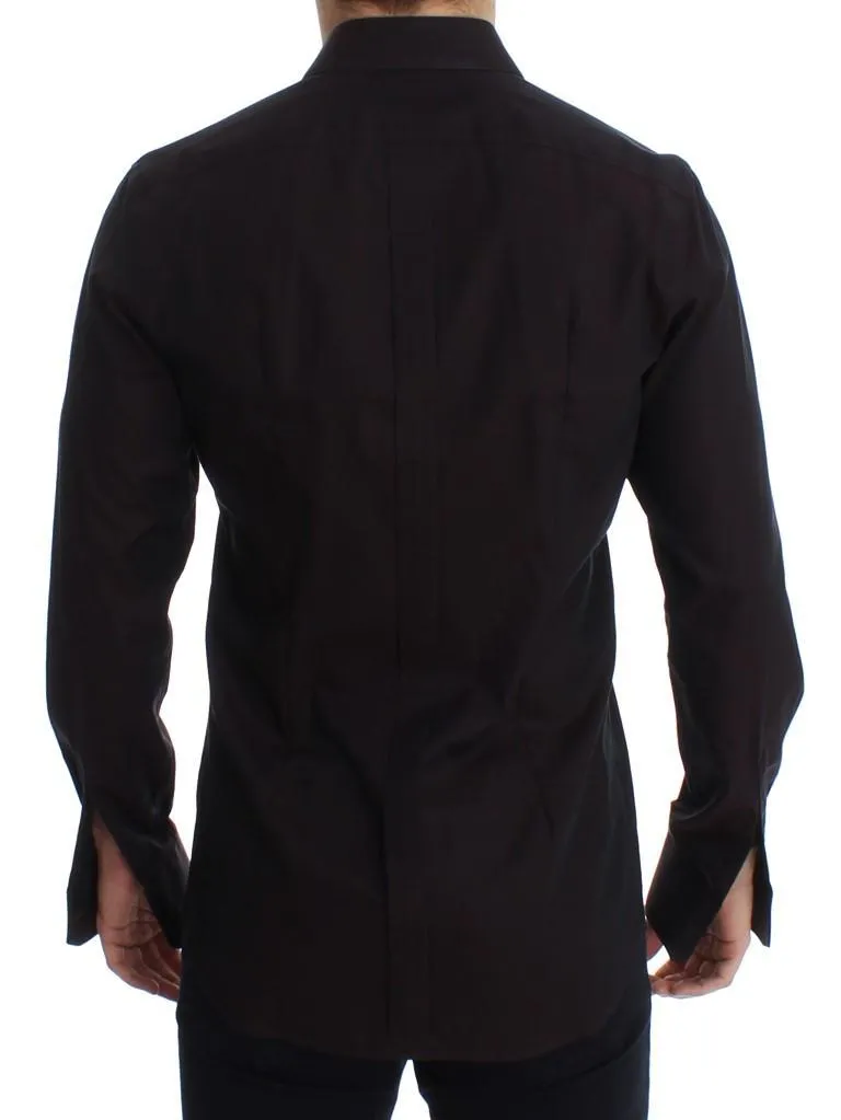 Purple GOLD Slim Fit Tuxedo Dress Shirt