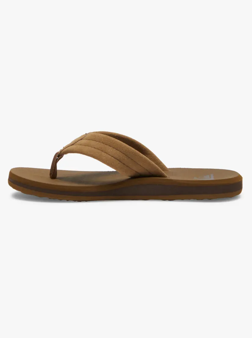 Quiksilver Boys Carver Suede Core Sandals - Tan
