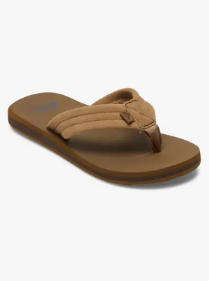 Quiksilver Boys Carver Suede Core Sandals - Tan