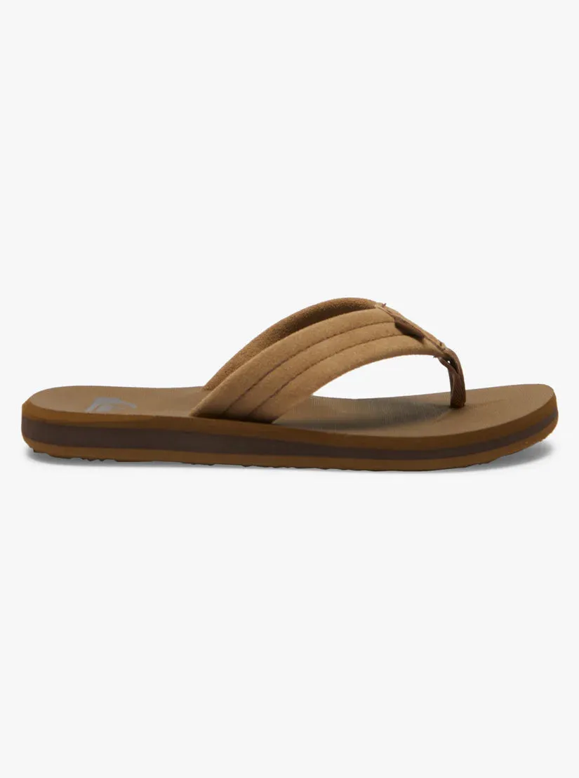 Quiksilver Boys Carver Suede Core Sandals - Tan