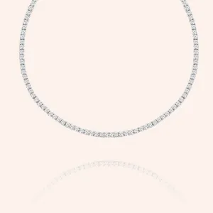 "Dancing Queen" 11.6CTW Round Cut Tennis Adjustable Choker Necklace