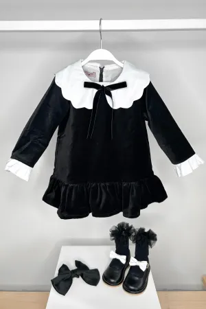 "Nyx" Black Velvet Dress