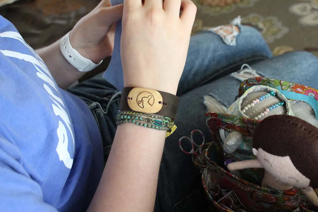 Rabbit Room Leather Cuff