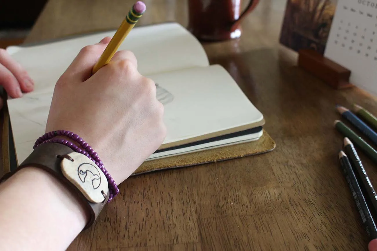 Rabbit Room Leather Cuff