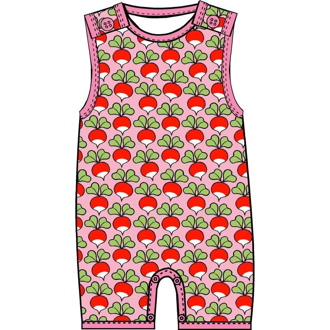 Radish - Candy Pink Summer Dungarees / Playsuit