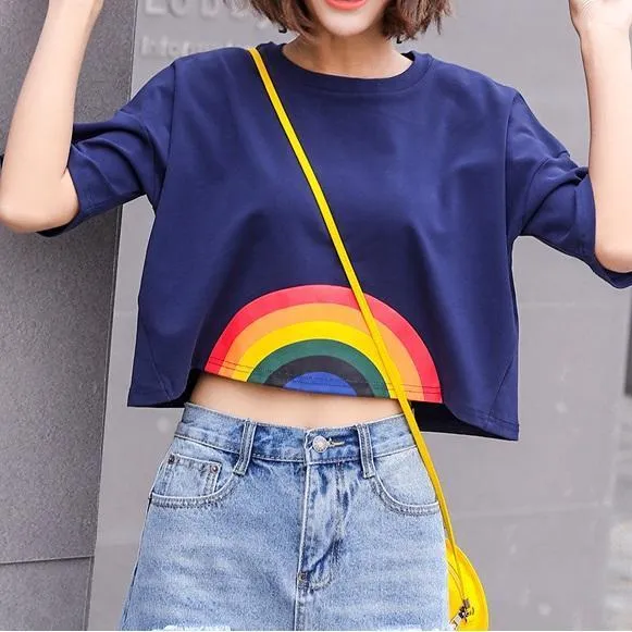 Rainbow Crop T-Shirt