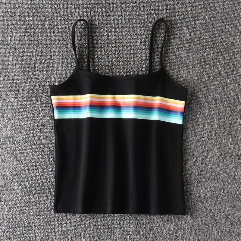 Rainbow Crop Tank Top
