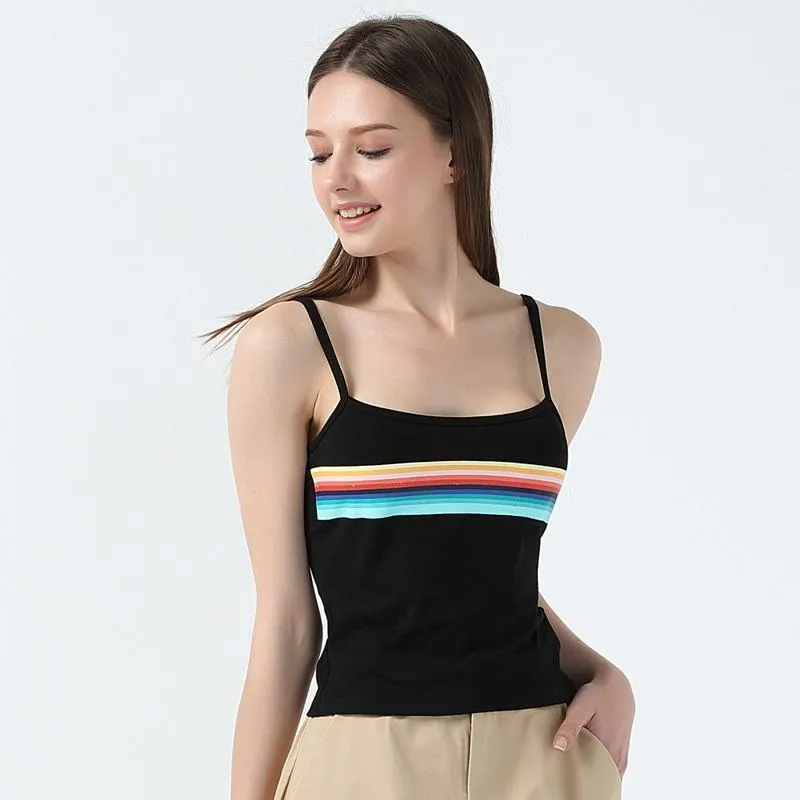 Rainbow Crop Tank Top