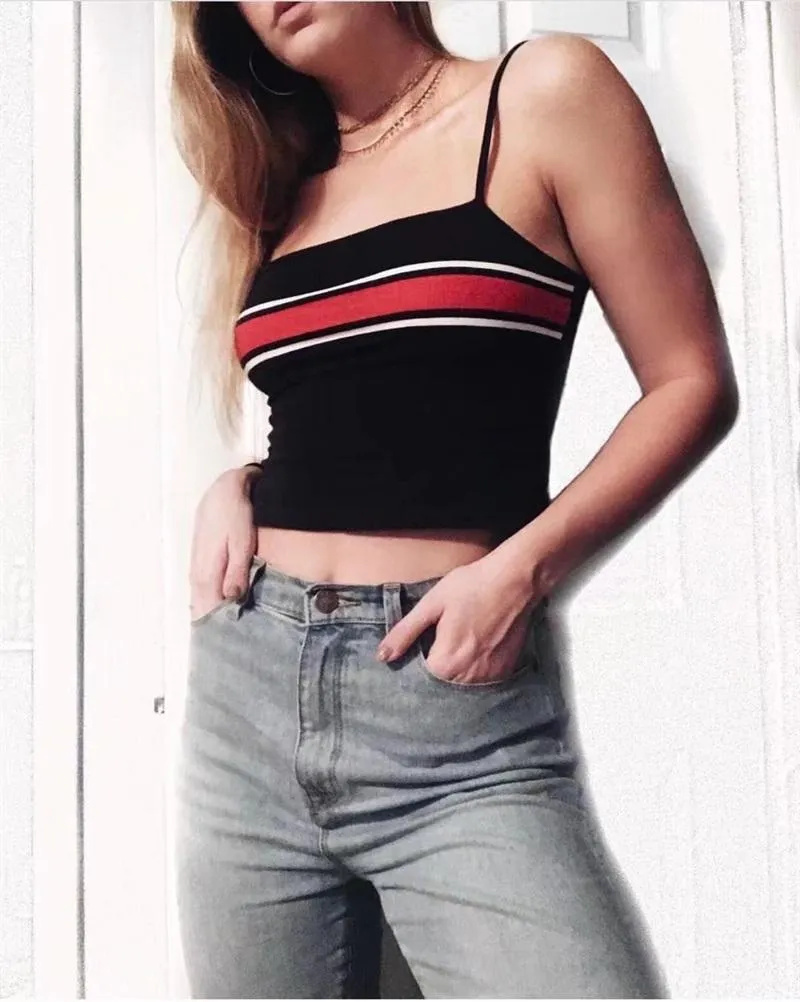 Rainbow Crop Tank Top