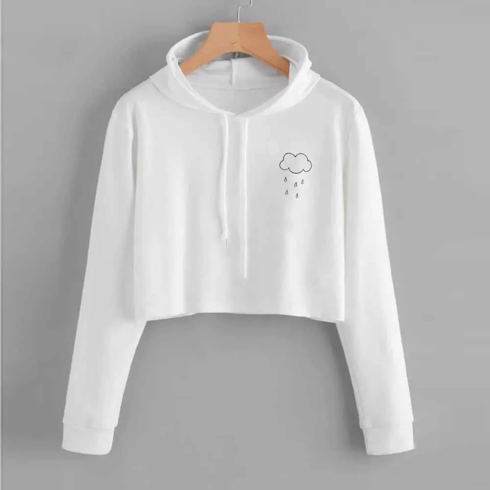 RAINING Crop Hoodie