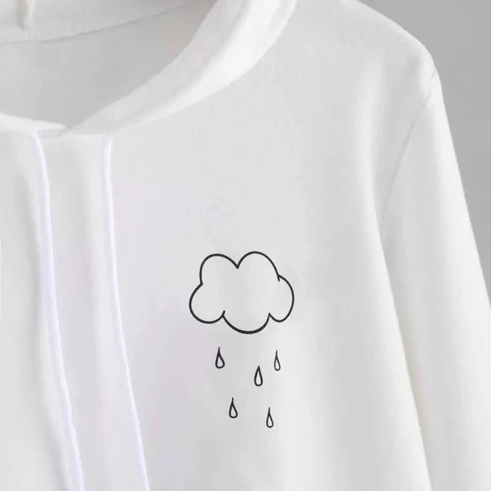RAINING Crop Hoodie