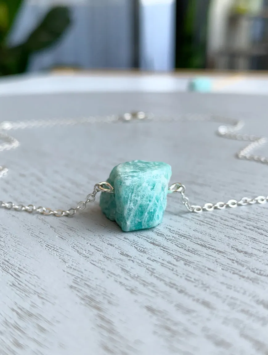 Raw Amazonite Necklace