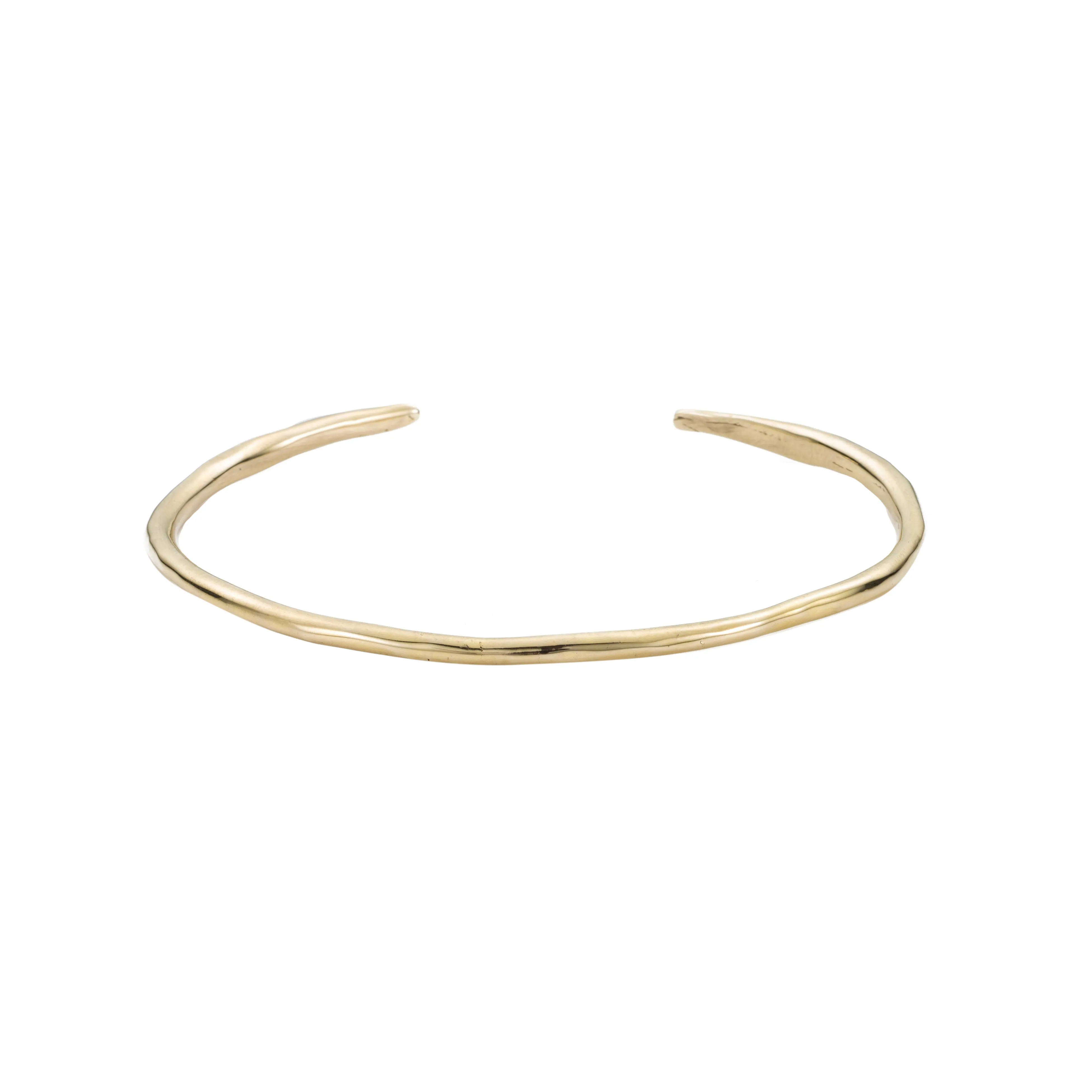 Raw Extra Thin Cuff - Gold
