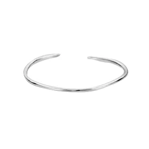 Raw Extra Thin Cuff - White Gold