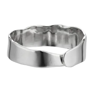 Raw Organic Cuff - Sterling Silver