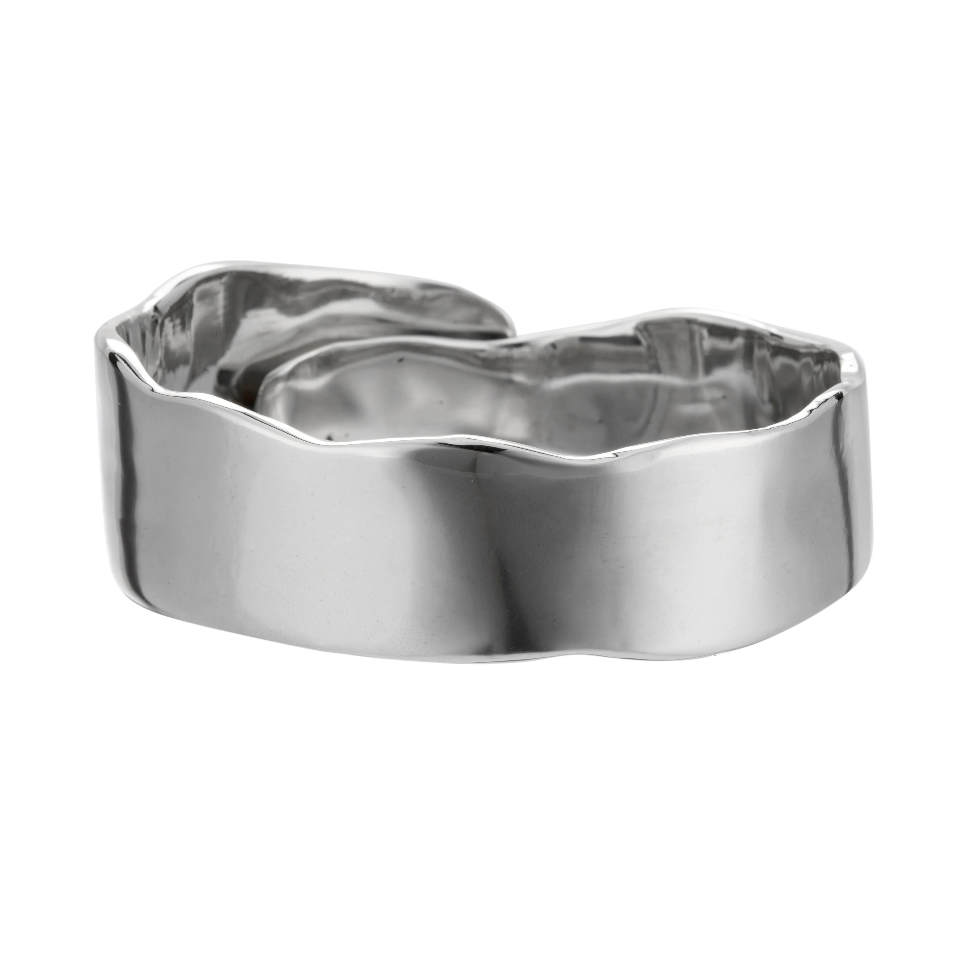 Raw Organic Cuff - Sterling Silver