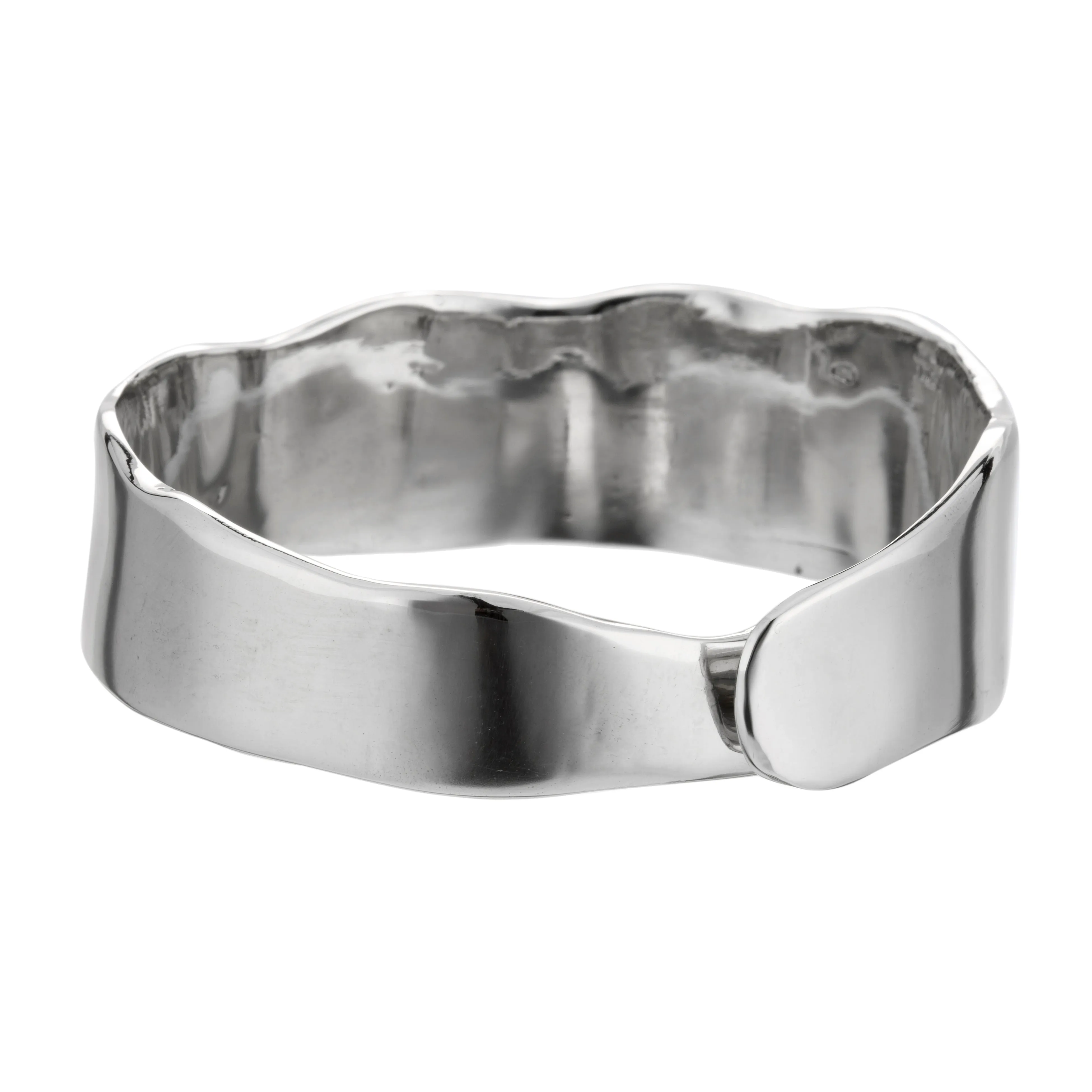 Raw Organic Cuff - Sterling Silver