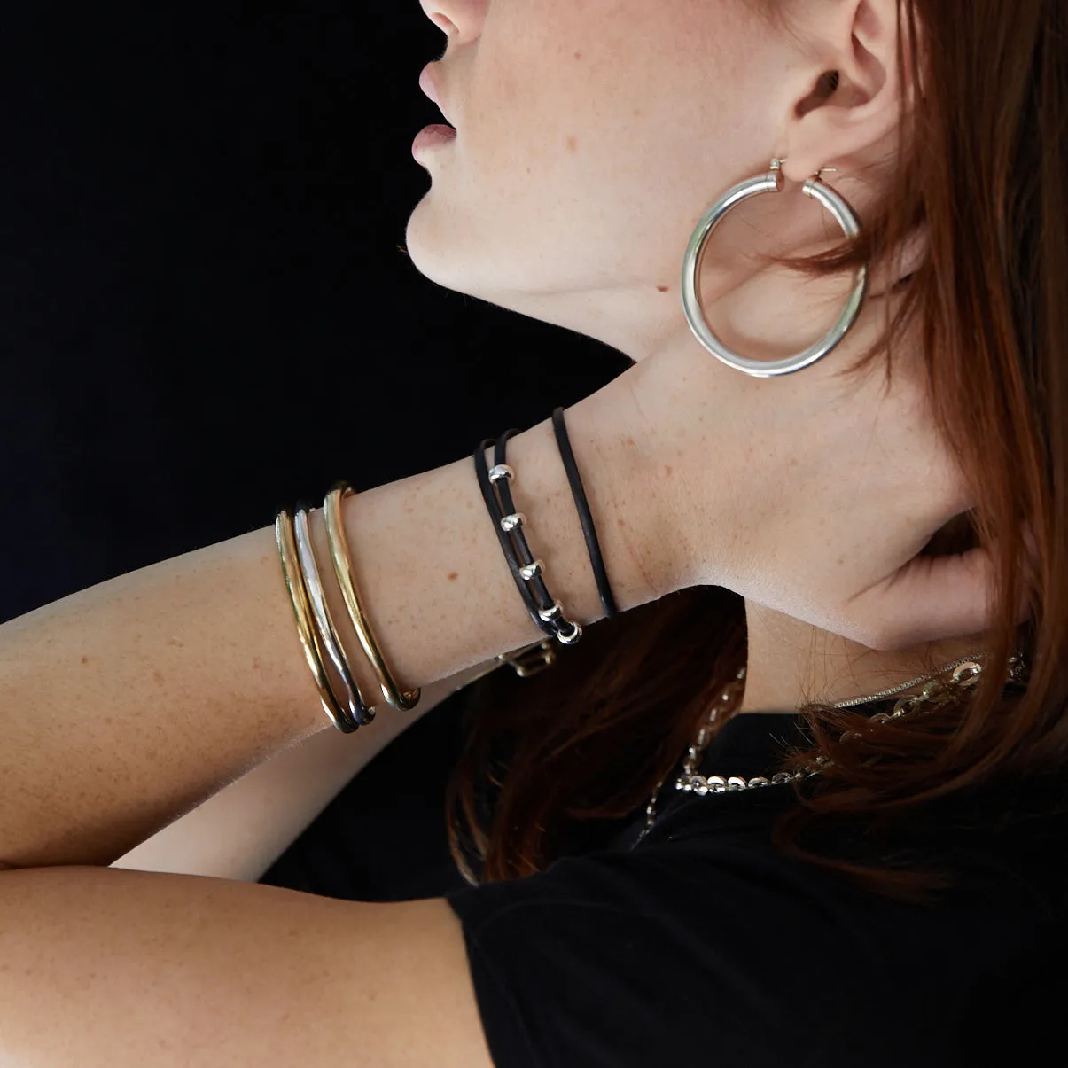 Raw Thin Cuff Set