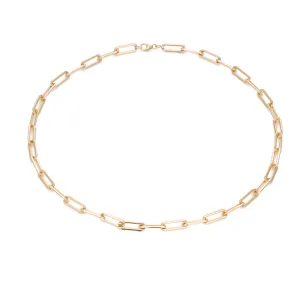 Rectangle Link Chain Choker - 14K Gold Filled