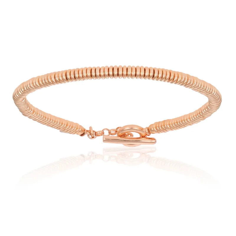 Red and Rose Gold Bracelet Combination